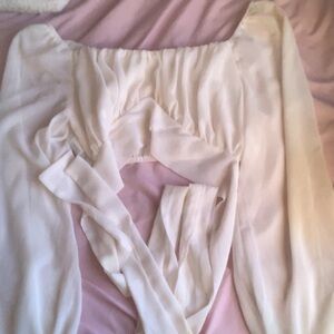 SHEIN White Blouse with Long Sleeves